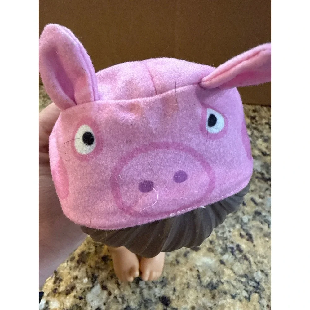 Baby Alive Peppa Pig Party‎ Doll Brown Hair Hasbro F2388 2021 Red Onesie 11 Inch